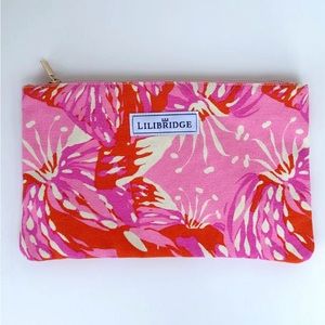 Lili Bridge Clutch Tropical Cotton Canvas Large Cosmetic Bag